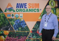 Joe Feldman with Awe Sum Organics. The team just started importing organic grapes from Peru. 