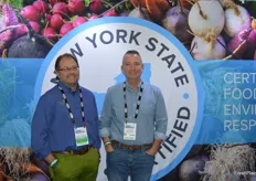 Representing the New York State Department of Ag are Dave Walczak and Dennis Brawdy with Eden Valley Growers. 