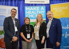 Ron Lemaire, Sue Lewis, and Heather Urban with CPMA. At the far right is Mario Masellis, CPMA Executive and with Catania Worldwide.