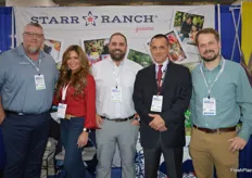 It was a busy day at the booth of Starr Ranch Growers. From left to right Dan Davis, Ellie Tucker, Brett Reasor, and Brent Shammo. Second from right is Michael D'Arrigo with D'Arrigo New York.