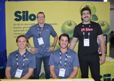 Smiles in the booth of the Silo team. From left to right Walt Gahagan, Chris Jacobsen, Michael Anastos, and Jarod Estacio.