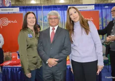 Jodean Robbins, Bernardo Munoz Angosto (with the Trade Commission of Peru) and Priscila Lleras-Bush.