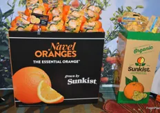 New merchandising from Sunkist that was developed based on consumer feedback. Consumers have a preference for bold fruit and concise messaging on the display. 