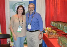 Pam Wooten with Eden South Consulting and Jeff Bruff with Rock Garden Herbs, a Coosemans Worldwide company.