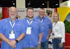 John Cannon, Mike Marboe, Dan Davis and Krista Beckstead with Starr Ranch Growers. The company no longer gives out business cards. Instead, one contactless hard plastic business card transfers the information to anyone's smart phone. 