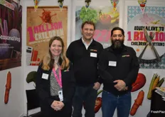Veg Power is supported by a large number of producers and growers as well as retailers, it’s aim is to encourage people to eat more vegetables. Rebecca Stevens, Dan Parker and David Alexander.