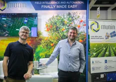 Munin 'looks after your plants from space'. Present are Diego Lendoiro Rodriguez, Co-Founder and CTO, and Jorge Iglesias-Garcia, Founder and CEO.