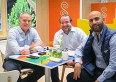 Enrique Harten, Commercial Agent and Juan Enrique Pendavis Pflucker, Commercial Director, from Agualima from Peru, together with Amo Roje from Mastronardi / Berry World.