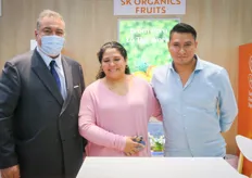 Vladimir Kocerha (left) is market consultant at SK Organics from Peru. In the middle is Sofia Aburto, COO at the company.