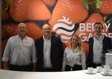 Berry gardens had a nice, well positioned stand this year to meet their growers and the retailers, catch up with clients face to face. Gavin Mall, Stuart Forsey, Isla Haslam and Mike Gibbon.