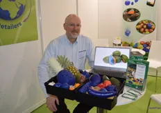 Dr Gavin Lishman from Martin Lishman was promoting the shock sensing PCB detector, this device is encased in a synthetic 3D-printed shell to replicate the shape, size and density of the fruit or vegetable being processed.