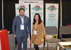 Scott Bergeron and Gretchen Lane with NatureSeal.