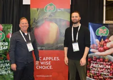 Peter Aardema and Kevin Dupuis with BC Tree Fruits. 