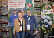 Mayme Mesa and Paul Driscoll with North Bay Produce. Paul covers Canada for North Bay.