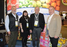 Capespan North America is ready to discuss citrus programs with their customers. South African lemons are on the water to Canada right now. From left to right are Mark Greenberg, Luana Magliulo Gallo, Paul Marier, and Joe Di Michele.
