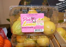 Pink lemons are the item that attracts most interest at Limoneira's booth. 